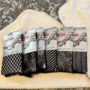 Frenchic fishnet lace tights S/M